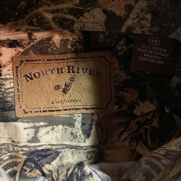 North River Outfitters Shirt Men’s M Camo Button Down L/S Deer Buck Hunting - Picture 7 of 11